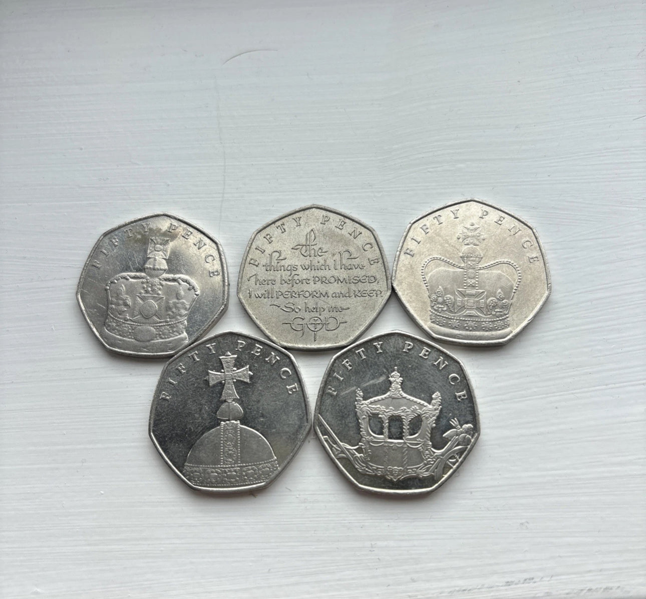 2018 Sapphire Coronation 50p Set