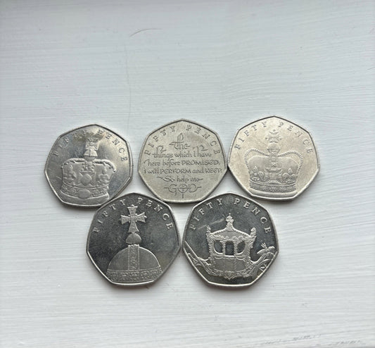 2018 Sapphire Coronation 50p Set